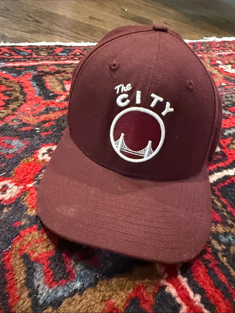 The City ‘47 Embroidered Maroon Baseball Hat